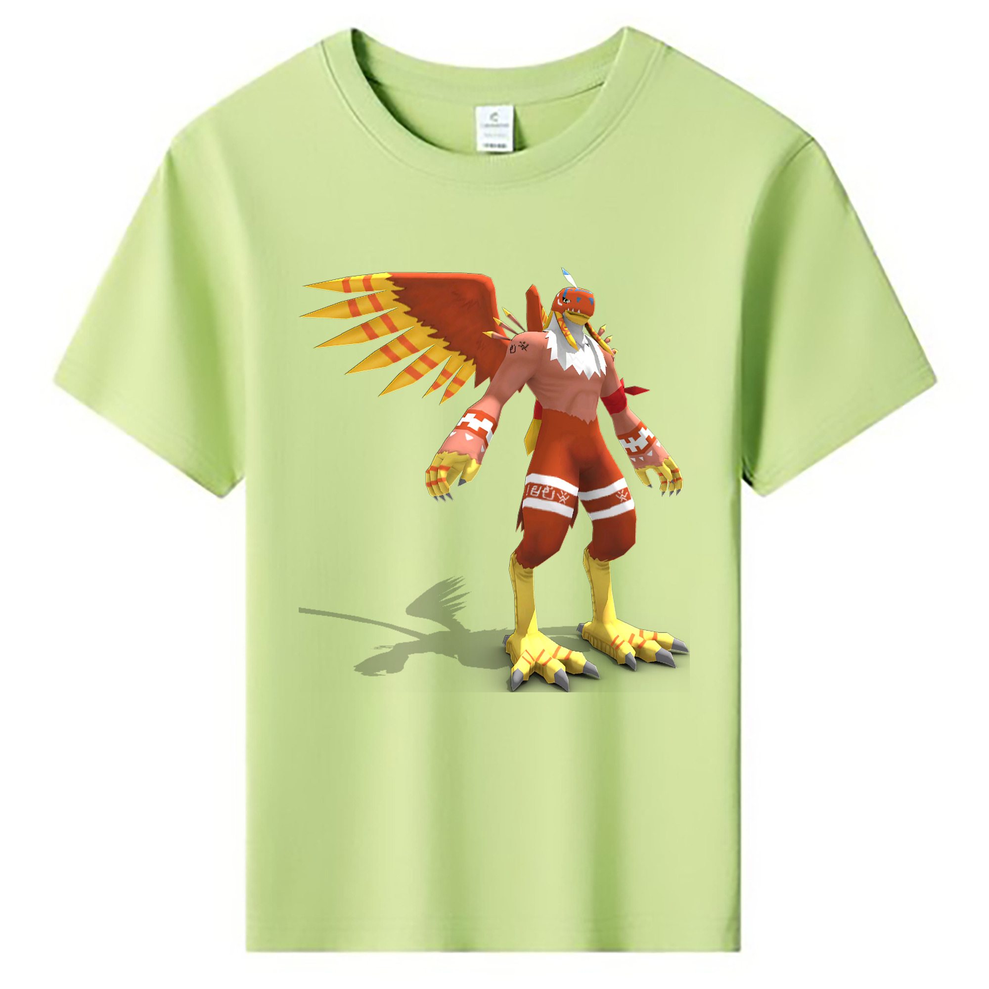 （画像用） Digimon デジタルモンスター/デジモン 綿100％キッズTシャツ（フロントプリント）